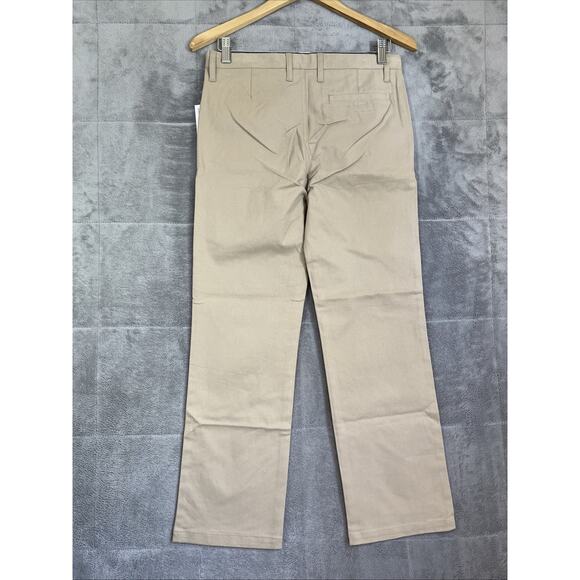 Old Navy Pants Women's 14 Plus Khaki Chino Straight Built In Flex Preppy Office - Picture 2 of 10